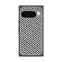 プレミアムスクエアケース with Pixelsnap［ Small Stripe - Gray × Black ］