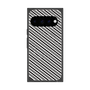 プレミアムスクエアケース with Pixelsnap［ Small Stripe - Gray × Black ］