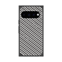 プレミアムスクエアケース with Pixelsnap［ Small Stripe - Gray × Black ］