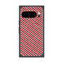 プレミアムスクエアケース with Pixelsnap［ Small Stripe - Red × Black ］