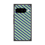 プレミアムスクエアケース with Pixelsnap［ Small Stripe - Navy × Green ］