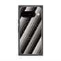プレミアムスクエアケース with Pixelsnap［ Middle Stripe - Black ］