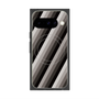 プレミアムスクエアケース with Pixelsnap［ Middle Stripe - Black ］