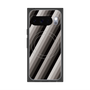 プレミアムスクエアケース with Pixelsnap［ Middle Stripe - Black ］