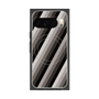 プレミアムスクエアケース with Pixelsnap［ Middle Stripe - Black ］