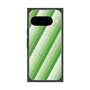 プレミアムスクエアケース with Pixelsnap［ Middle Stripe - Green ］
