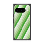プレミアムスクエアケース with Pixelsnap［ Middle Stripe - Green ］