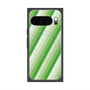 プレミアムスクエアケース with Pixelsnap［ Middle Stripe - Green ］