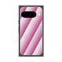プレミアムスクエアケース with Pixelsnap［ Middle Stripe - Pink ］