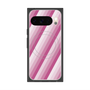プレミアムスクエアケース with Pixelsnap［ Middle Stripe - Pink ］