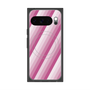 プレミアムスクエアケース with Pixelsnap［ Middle Stripe - Pink ］