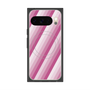 プレミアムスクエアケース with Pixelsnap［ Middle Stripe - Pink ］