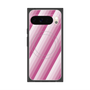 プレミアムスクエアケース with Pixelsnap［ Middle Stripe - Pink ］