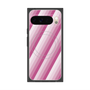 プレミアムスクエアケース with Pixelsnap［ Middle Stripe - Pink ］