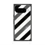 プレミアムスクエアケース with Pixelsnap［ Big Stripe - Black × Gray ］