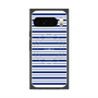 プレミアムスクエアケース with Pixelsnap［ Small Border - Navy ］