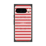 プレミアムスクエアケース with Pixelsnap［ Small Border - Red ］