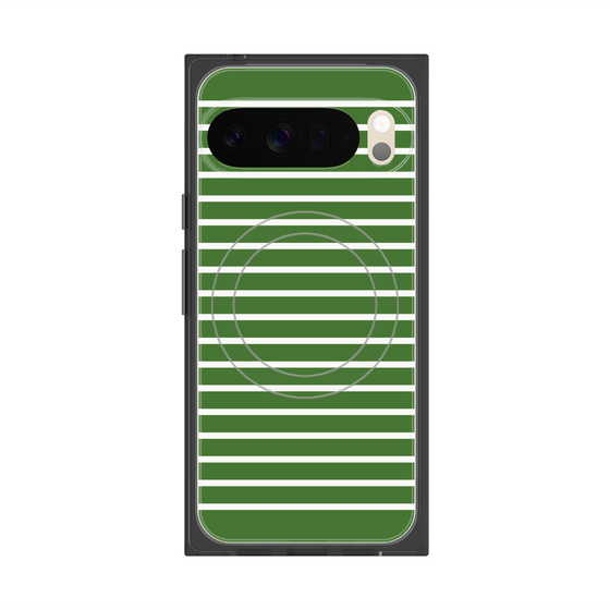 プレミアムスクエアケース with Pixelsnap［ Middle Border - Green ］