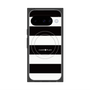 プレミアムスクエアケース with Pixelsnap［ Big Border - Black ］