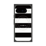 プレミアムスクエアケース with Pixelsnap［ Big Border - Black ］