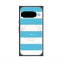 プレミアムスクエアケース with Pixelsnap［ Big Border - Blue ］
