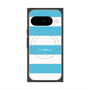 プレミアムスクエアケース with Pixelsnap［ Big Border - Blue ］