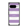 プレミアムスクエアケース with Pixelsnap［ Big Border - Purple ］