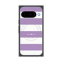 プレミアムスクエアケース with Pixelsnap［ Big Border - Purple ］