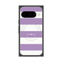 プレミアムスクエアケース with Pixelsnap［ Big Border - Purple ］