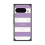 プレミアムスクエアケース with Pixelsnap［ Big Border - Purple ］