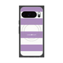 プレミアムスクエアケース with Pixelsnap［ Big Border - Purple ］