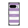 プレミアムスクエアケース with Pixelsnap［ Big Border - Purple ］