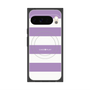 プレミアムスクエアケース with Pixelsnap［ Big Border - Purple ］