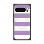 プレミアムスクエアケース with Pixelsnap［ Big Border - Purple ］