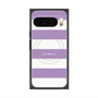 プレミアムスクエアケース with Pixelsnap［ Big Border - Purple ］
