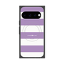 プレミアムスクエアケース with Pixelsnap［ Big Border - Purple ］
