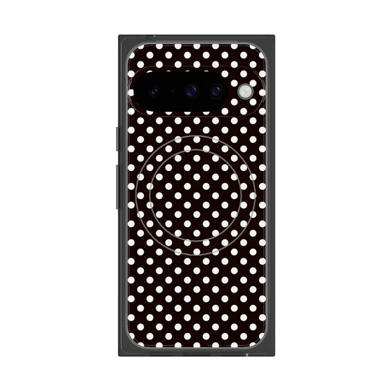 プレミアムスクエアケース with Pixelsnap［ Small Dot - Black ］
