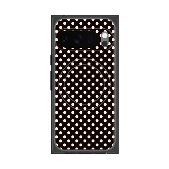 プレミアムスクエアケース with Pixelsnap［ Small Dot - Black ］