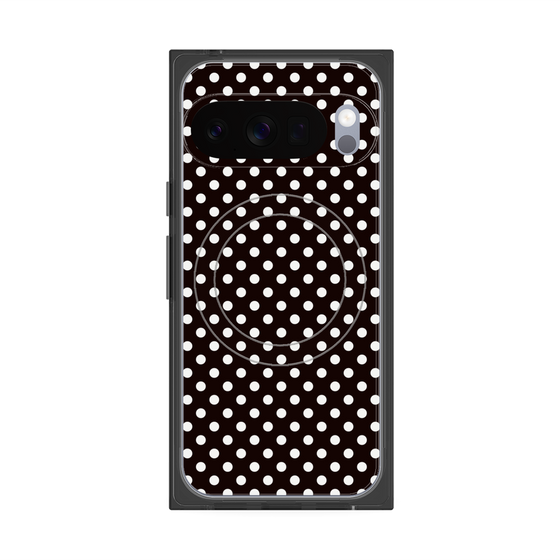 プレミアムスクエアケース with Pixelsnap［ Small Dot - Black ］