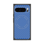 プレミアムスクエアケース with Pixelsnap［ Small Dot - Blue ］