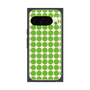 プレミアムスクエアケース with Pixelsnap［ Big Dot - Green ］