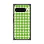 プレミアムスクエアケース with Pixelsnap［ Big Dot - Green ］