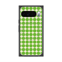 プレミアムスクエアケース with Pixelsnap［ Big Dot - Green ］