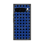 プレミアムスクエアケース with Pixelsnap［ Shower Dot - Blue ］