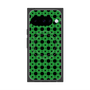 プレミアムスクエアケース with Pixelsnap［ Shower Dot - Green ］