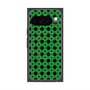 プレミアムスクエアケース with Pixelsnap［ Shower Dot - Green ］