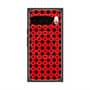 プレミアムスクエアケース with Pixelsnap［ Shower Dot - Red ］