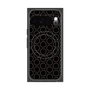 プレミアムスクエアケース with Pixelsnap［ Dot Circle - Black ］