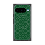 プレミアムスクエアケース with Pixelsnap［ Dot Circle - Green ］