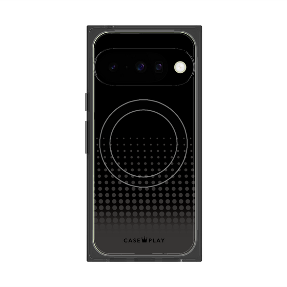 プレミアムスクエアケース with Pixelsnap［ Dot Gradation - Black ］